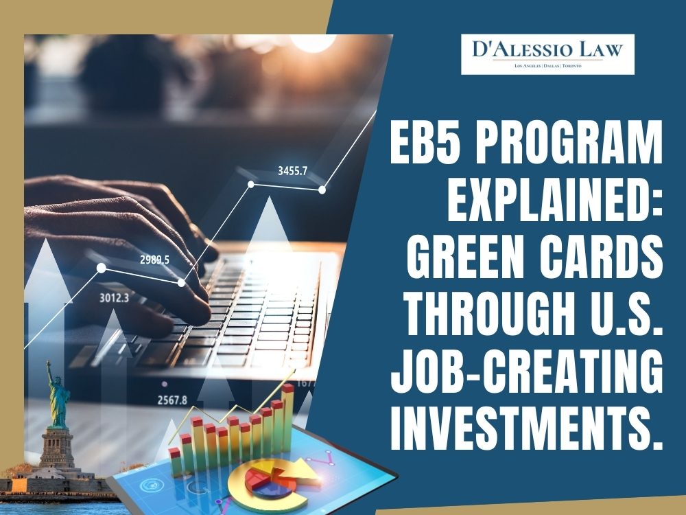 EB5 Investors - EB5 Program Explained - D'Alessio Law